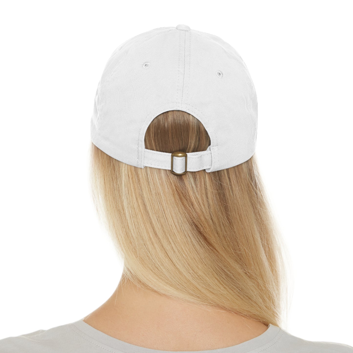 "Miller Marine" Tarpon Logo - Dad Hat with Leather Patch (Rectangle)