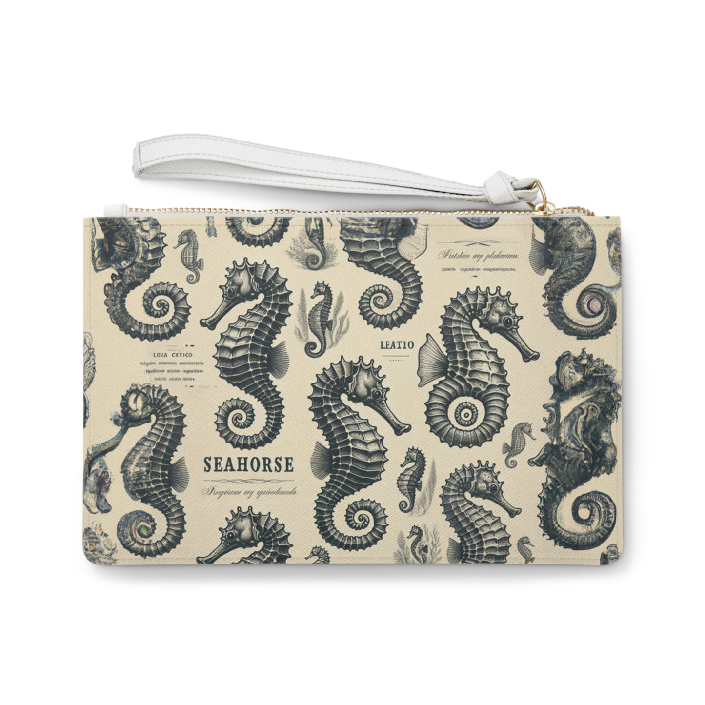 "Seahorse Surrender" Clutch Bag