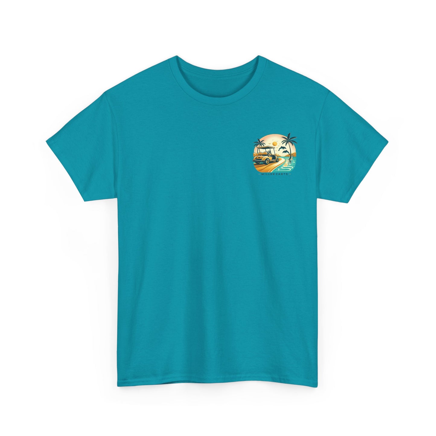 Vintage Feel Miller Carts Tee - Golden Road -  Unisex Heavy Cotton Tee
