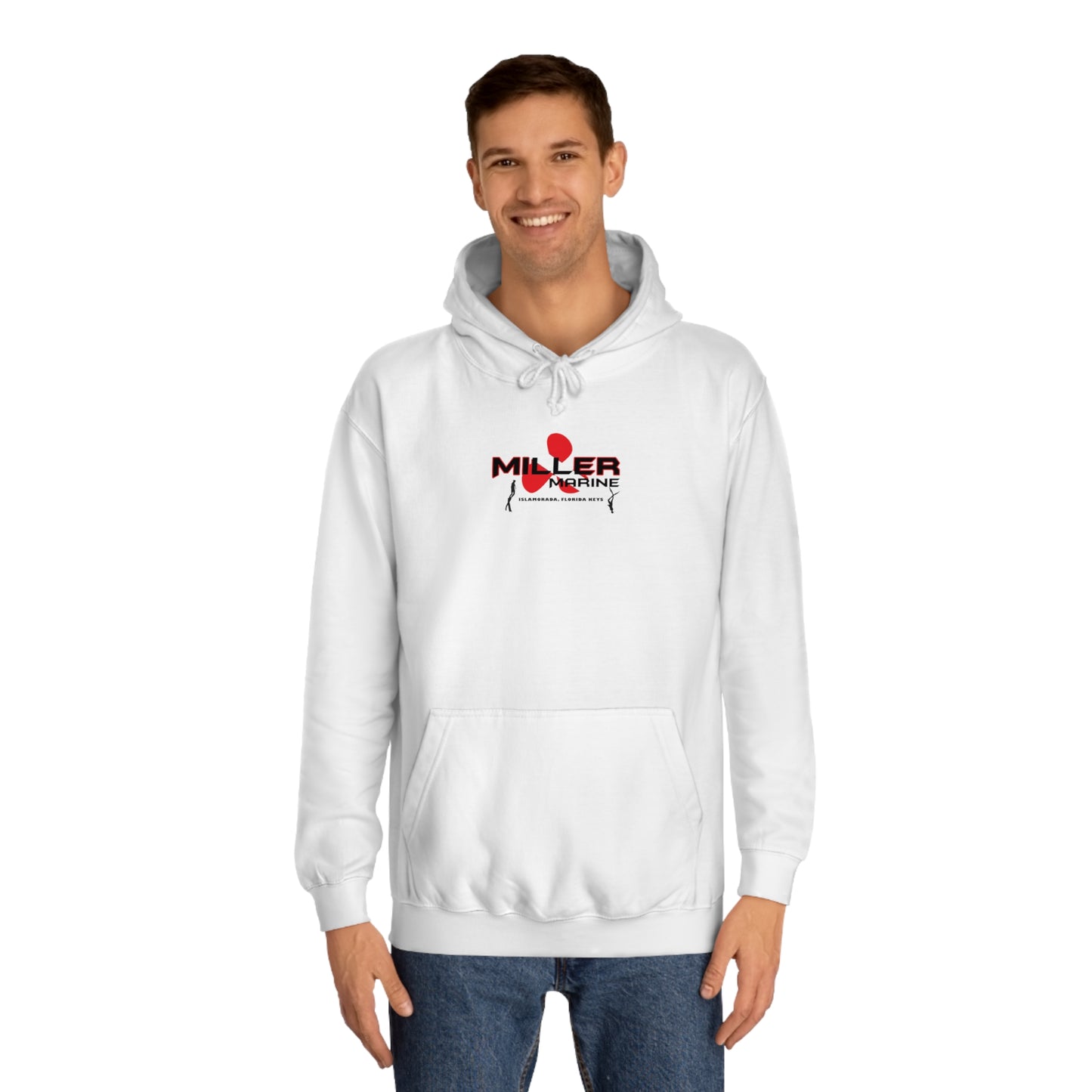 Miller Marine Diver Down Theme Unisex College Hoodie