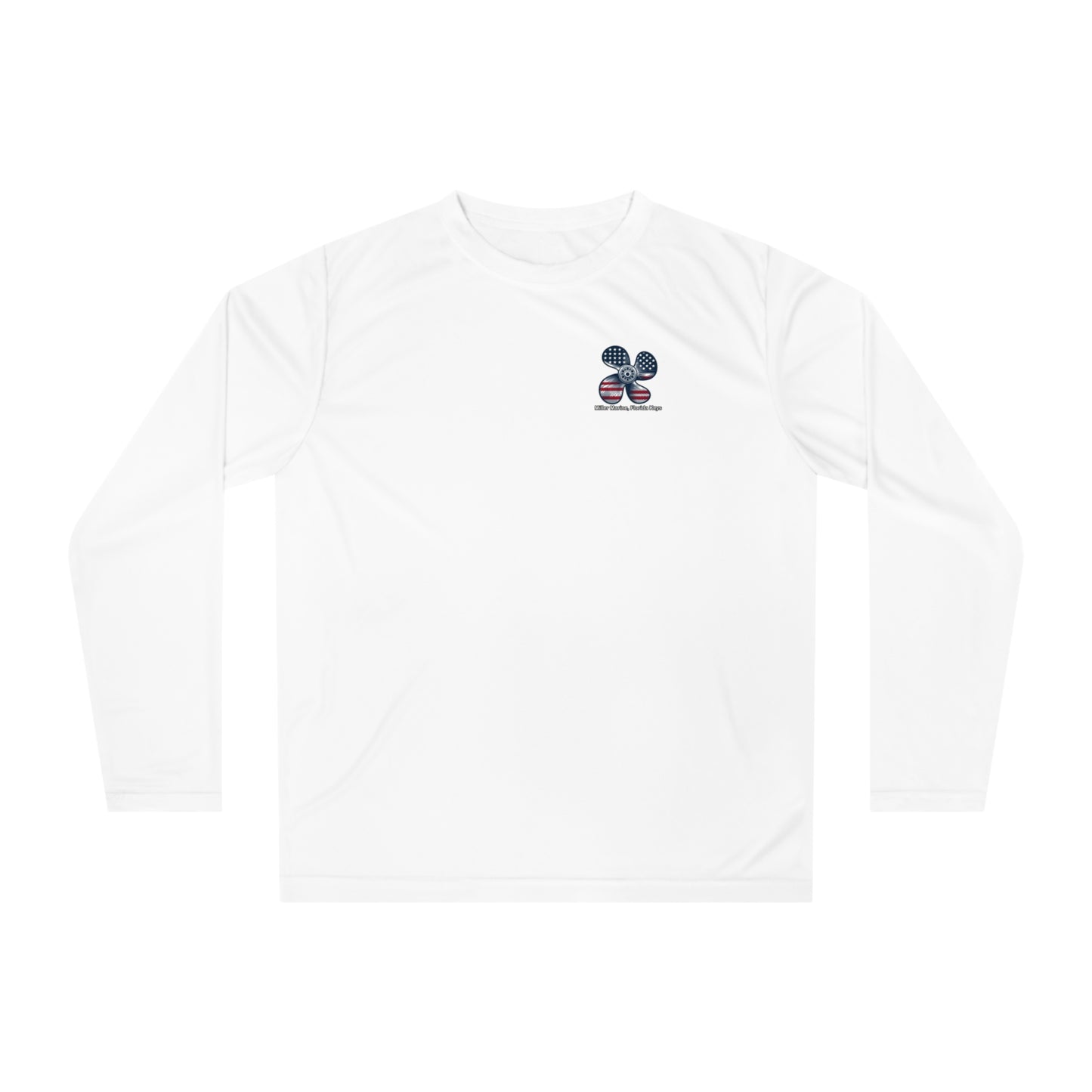 Miller Marine - Red, White & Blue Prop - Unisex Performance Long Sleeve Shirt