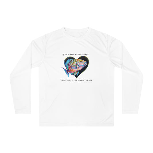 "Yes Please Florida Keys" Snapper Love - Unisex Performance Long Sleeve Shirt