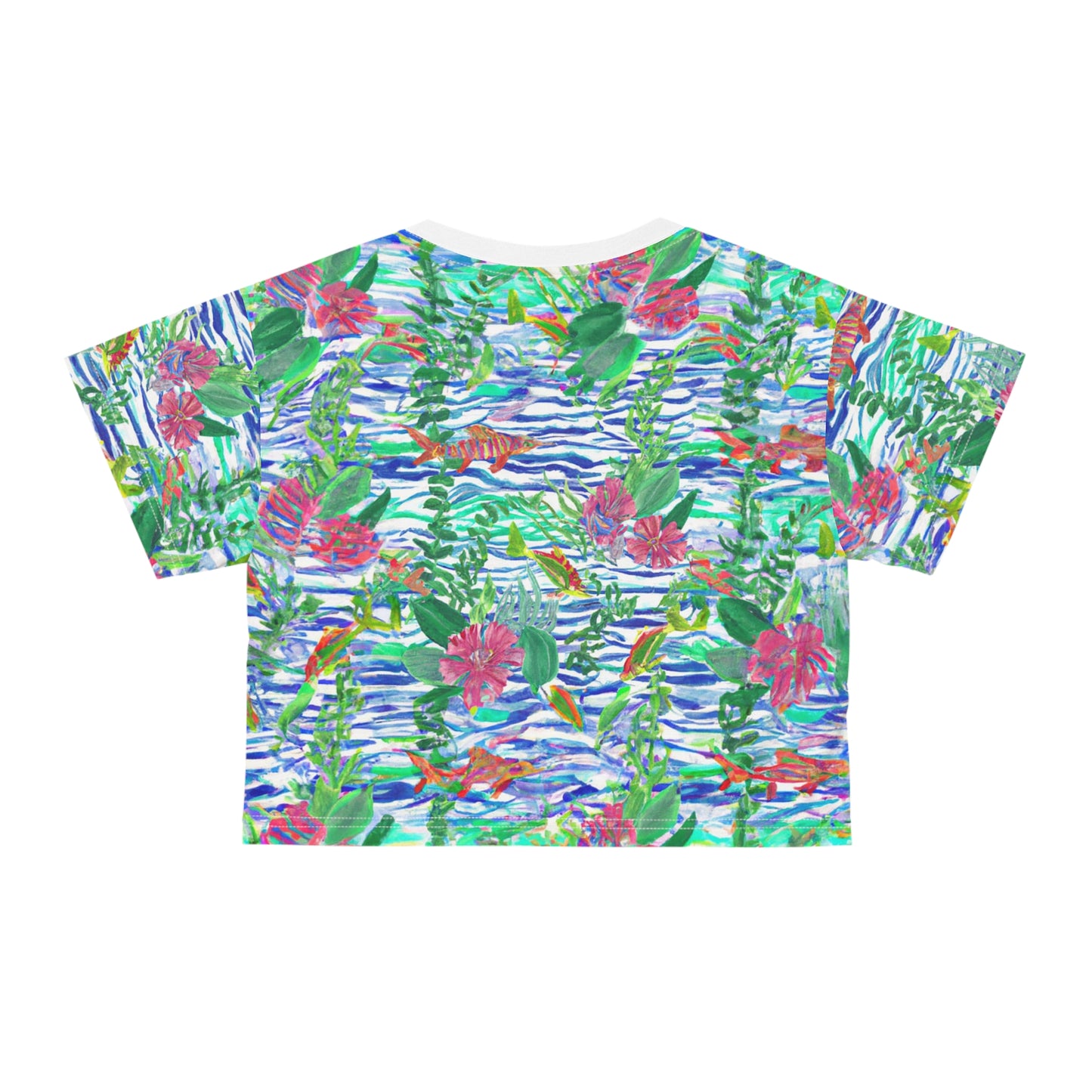 "Islamorada" Crop Tee (AOP)