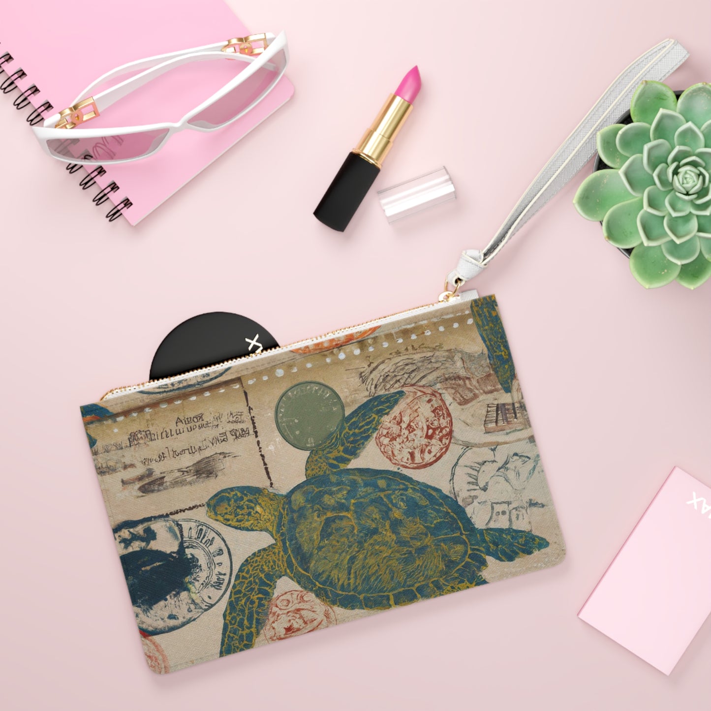 "Sea Turtle Science" Clutch Bag