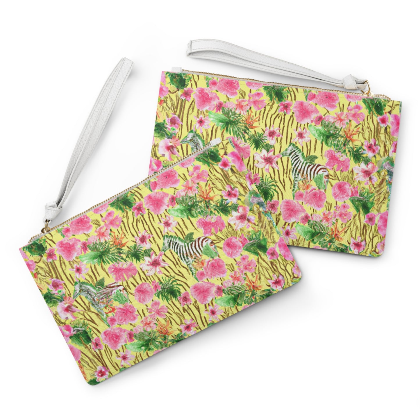 "Yellow Zebras" Clutch Bag