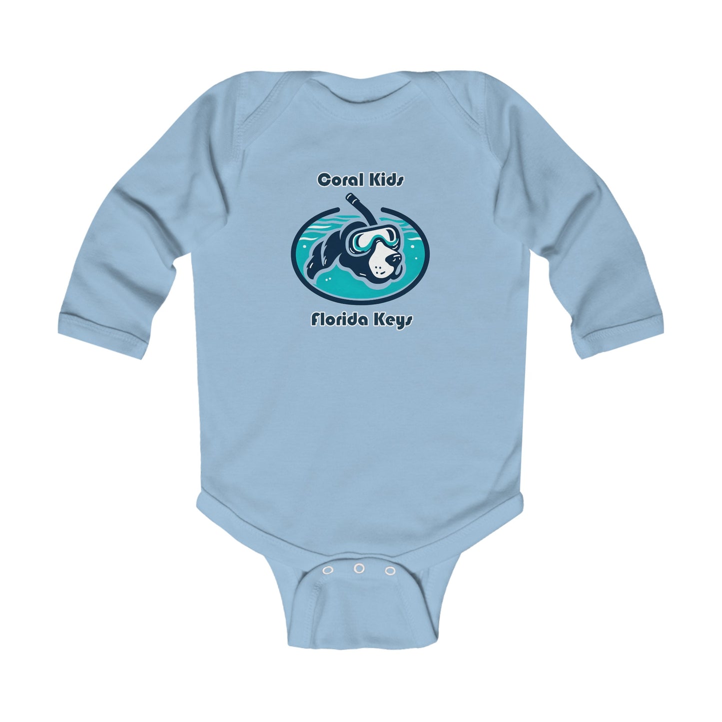 Coral Kids- Snorkel Time - Infant Long Sleeve Bodysuit