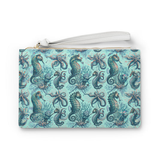 "Seahorse Queen" Clutch Bag