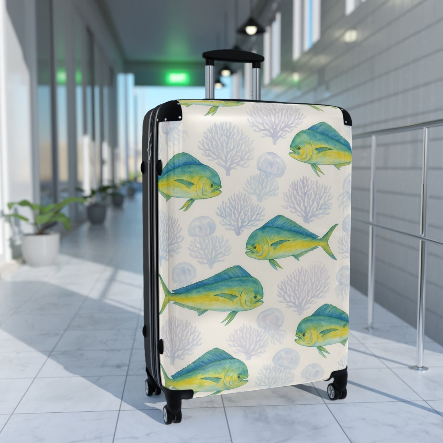Suitcase - Mahi Mahi (El Dorado) and Corals Traveler's Luggage