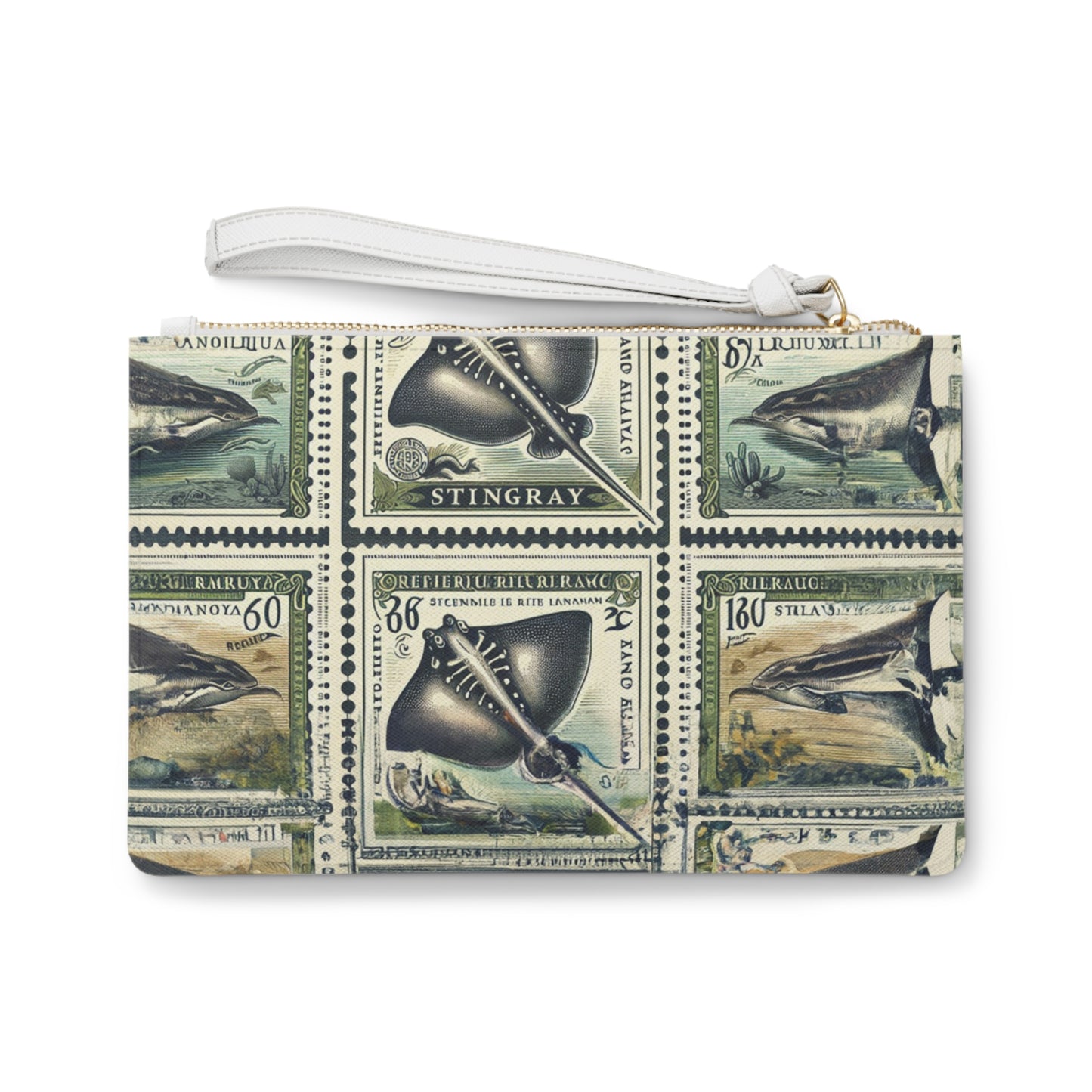 "Stingray Stamps" Clutch Bag
