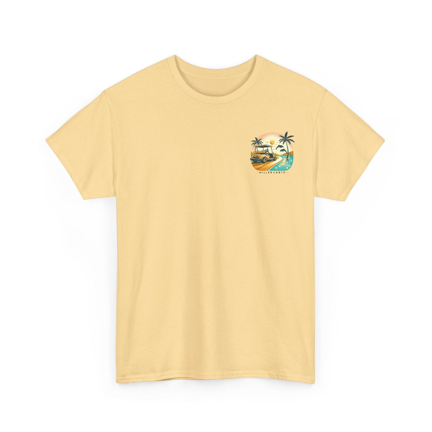 Vintage Feel Miller Carts Tee - Golden Road -  Unisex Heavy Cotton Tee