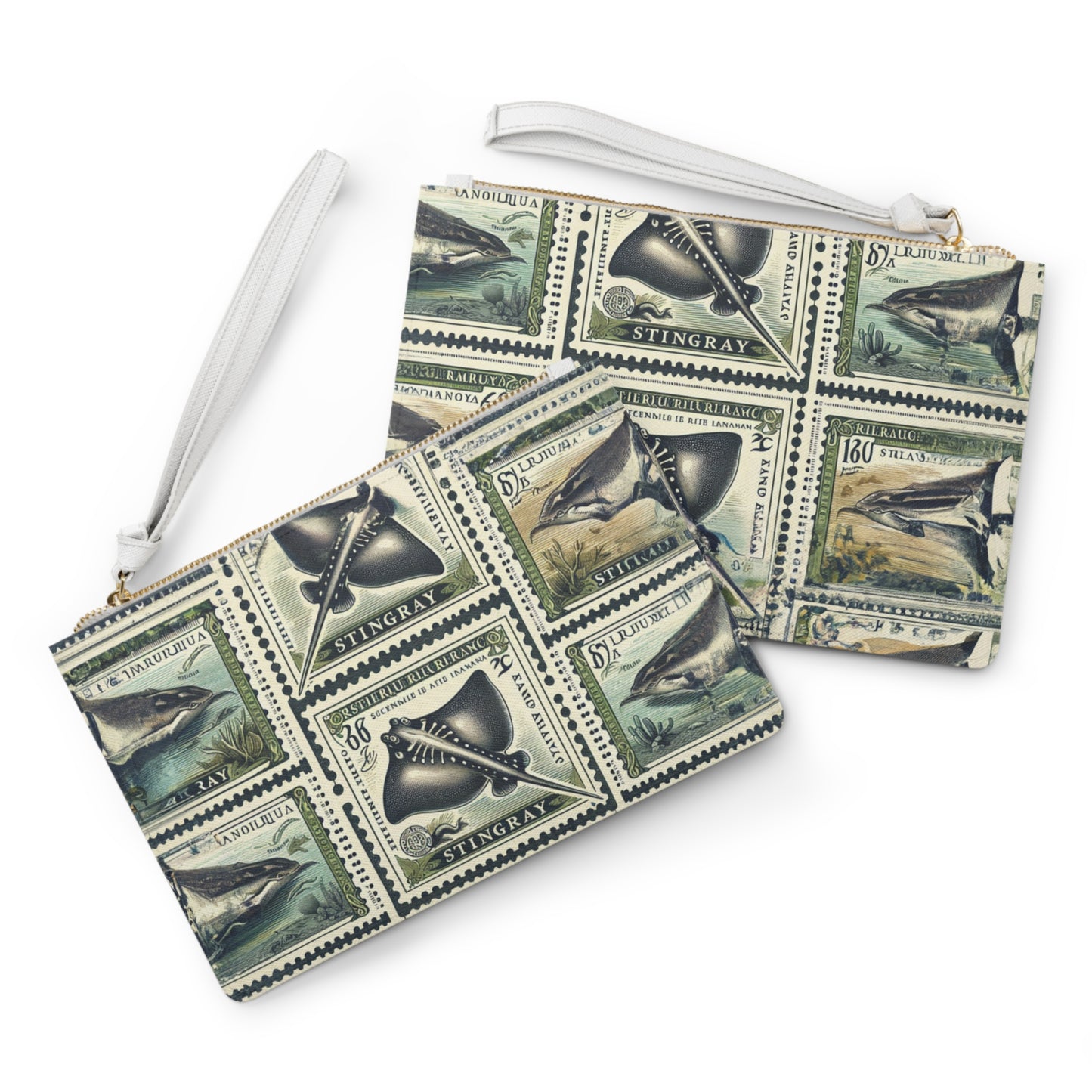 "Stingray Stamps" Clutch Bag