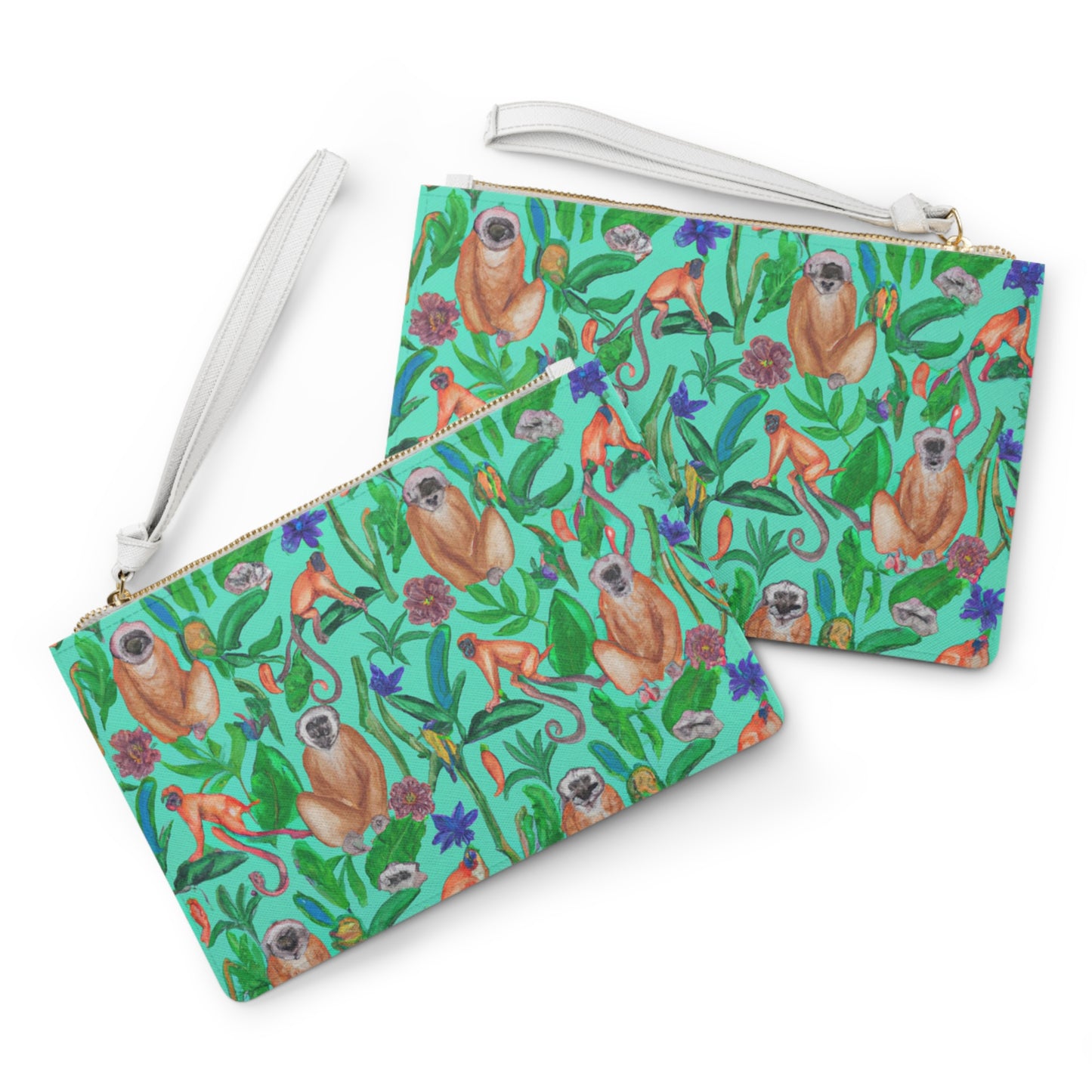 "Turquoise Jungle" Clutch Bag