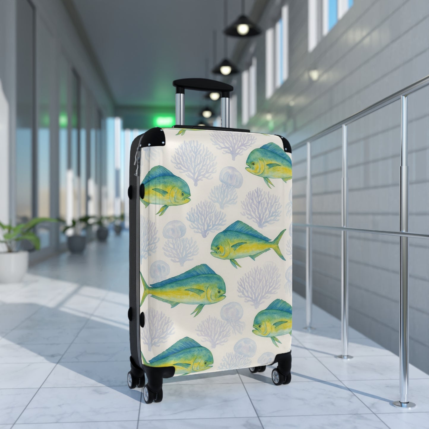 Suitcase - Mahi Mahi (El Dorado) and Corals Traveler's Luggage