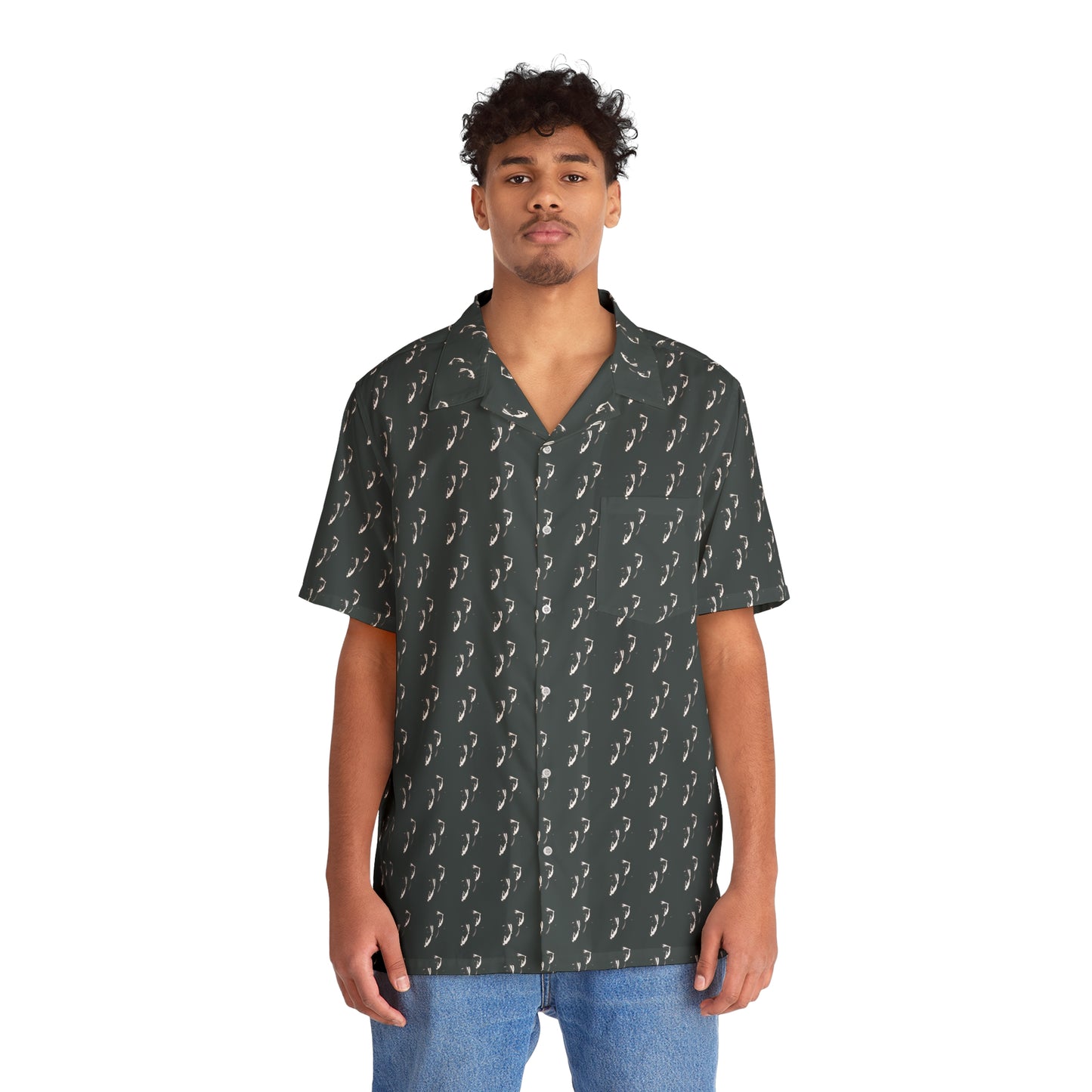 No Limit Freedivers - Men's Hawaiian Shirt (AOP)