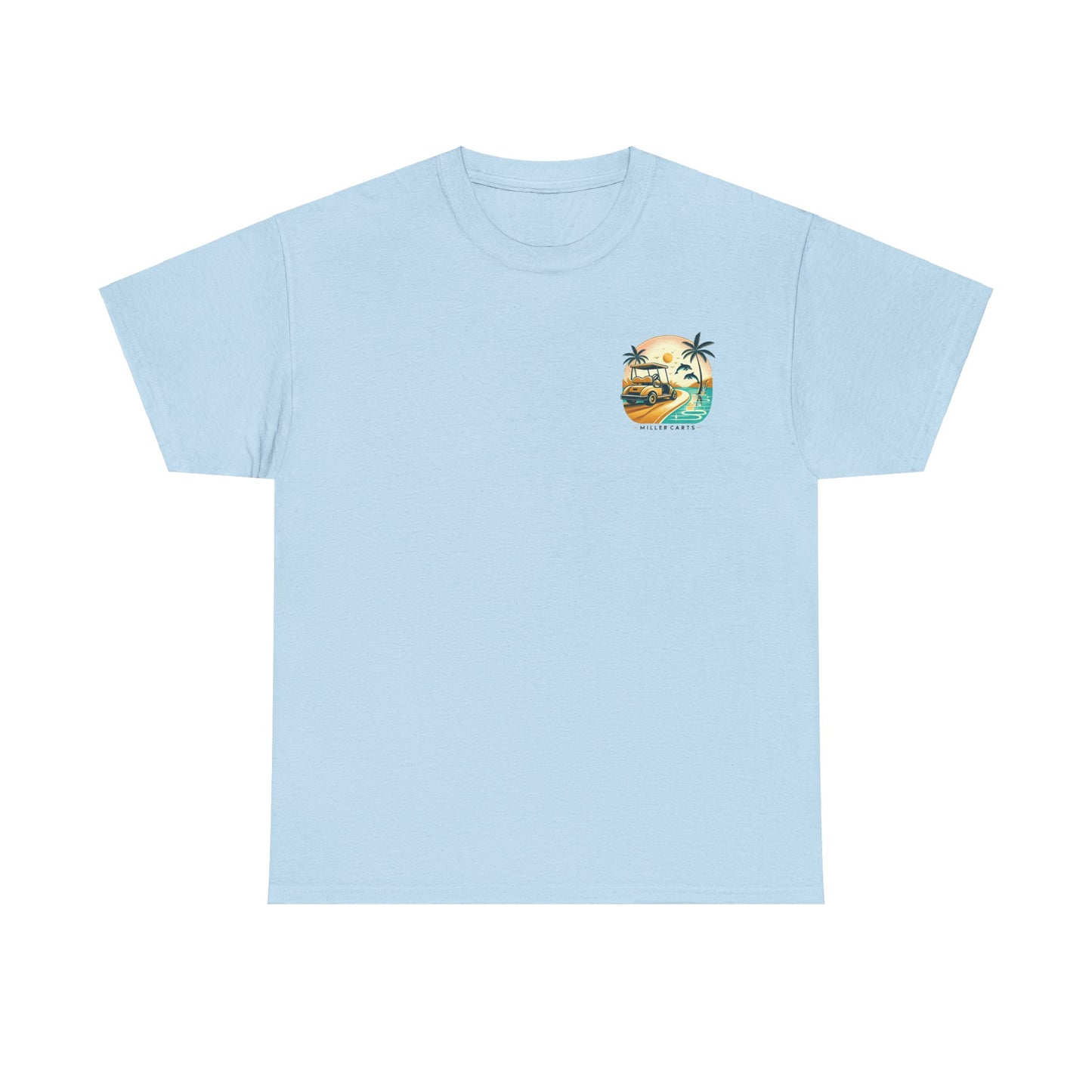 Vintage Feel Miller Carts Tee - Golden Road -  Unisex Heavy Cotton Tee