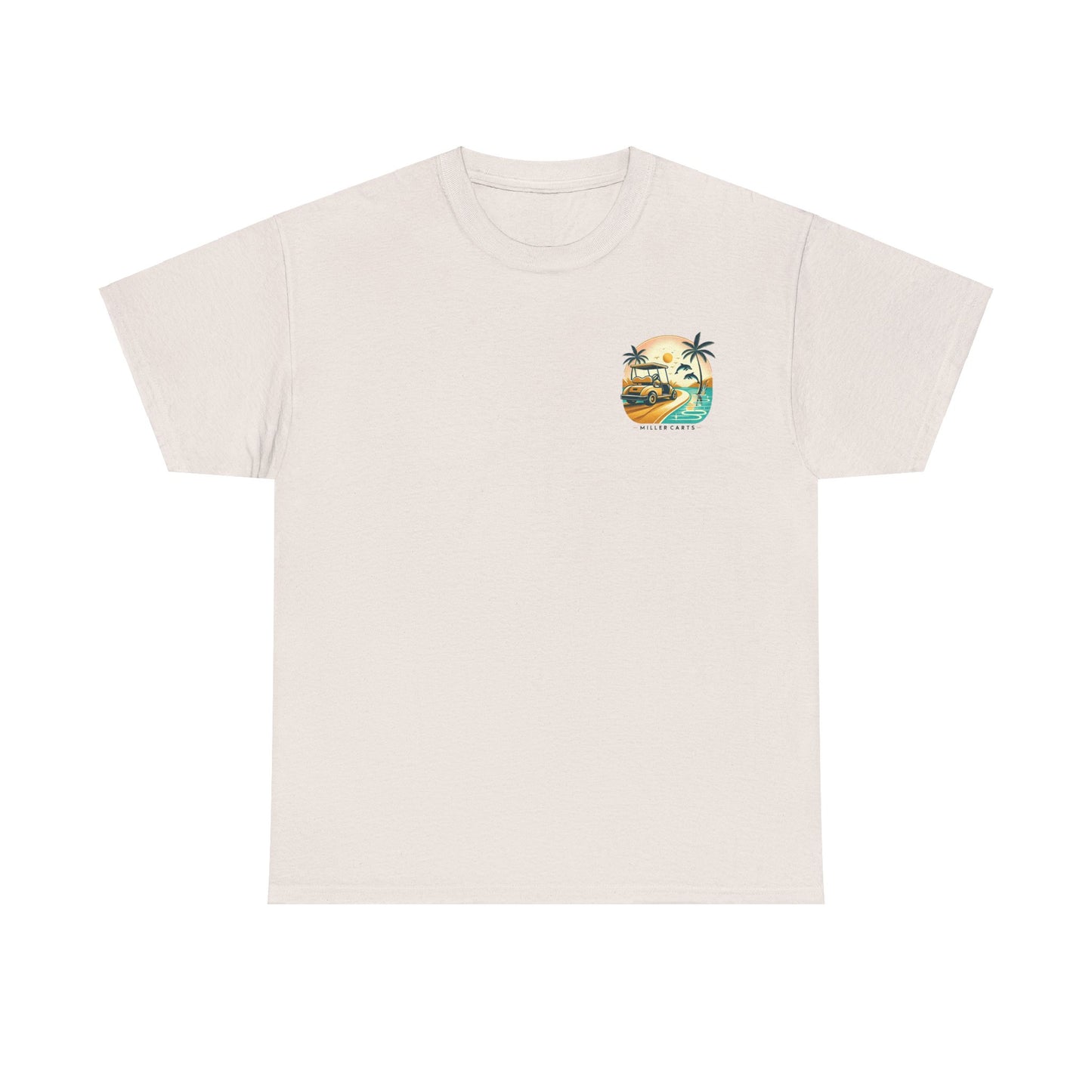 Vintage Feel Miller Carts Tee - Golden Road -  Unisex Heavy Cotton Tee