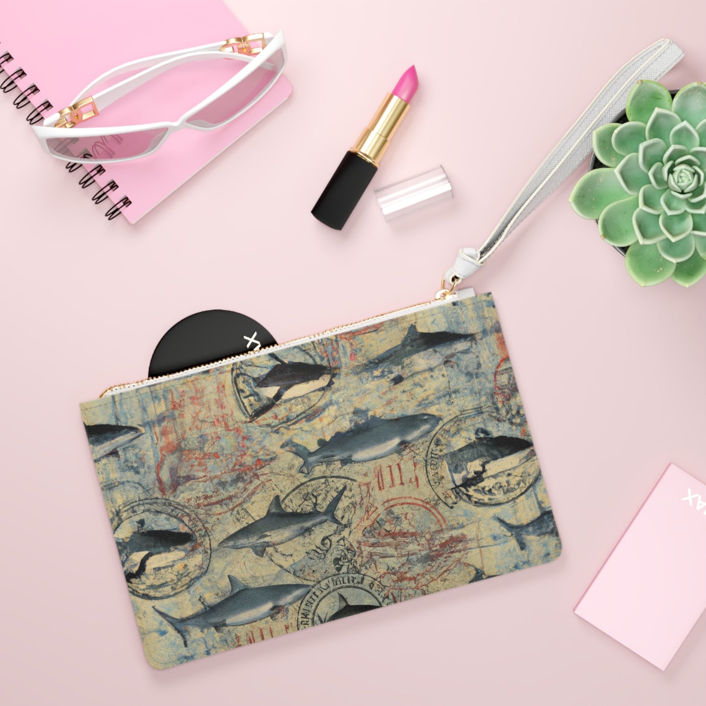 "Vintage Bull Sharks" Clutch Bag