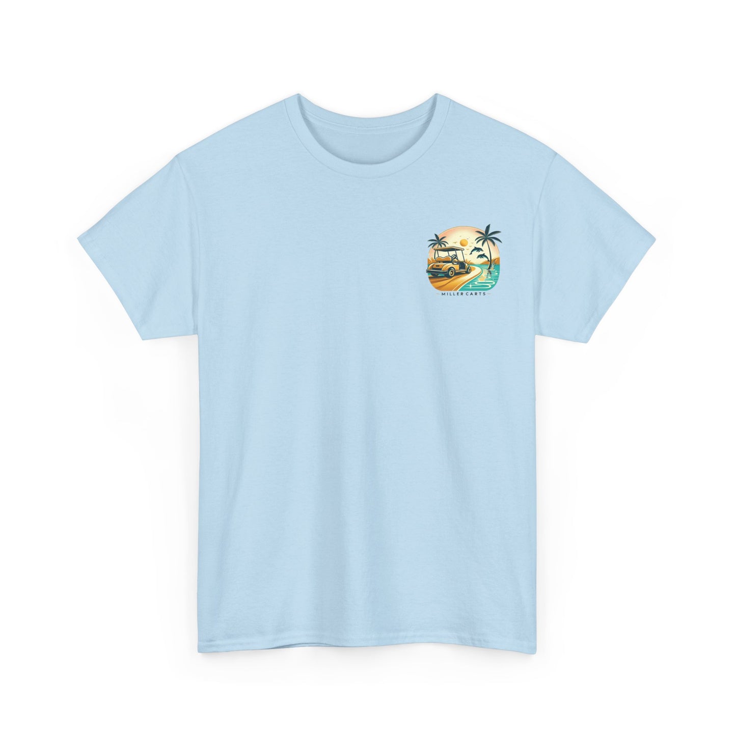 Vintage Feel Miller Carts Tee - Golden Road -  Unisex Heavy Cotton Tee
