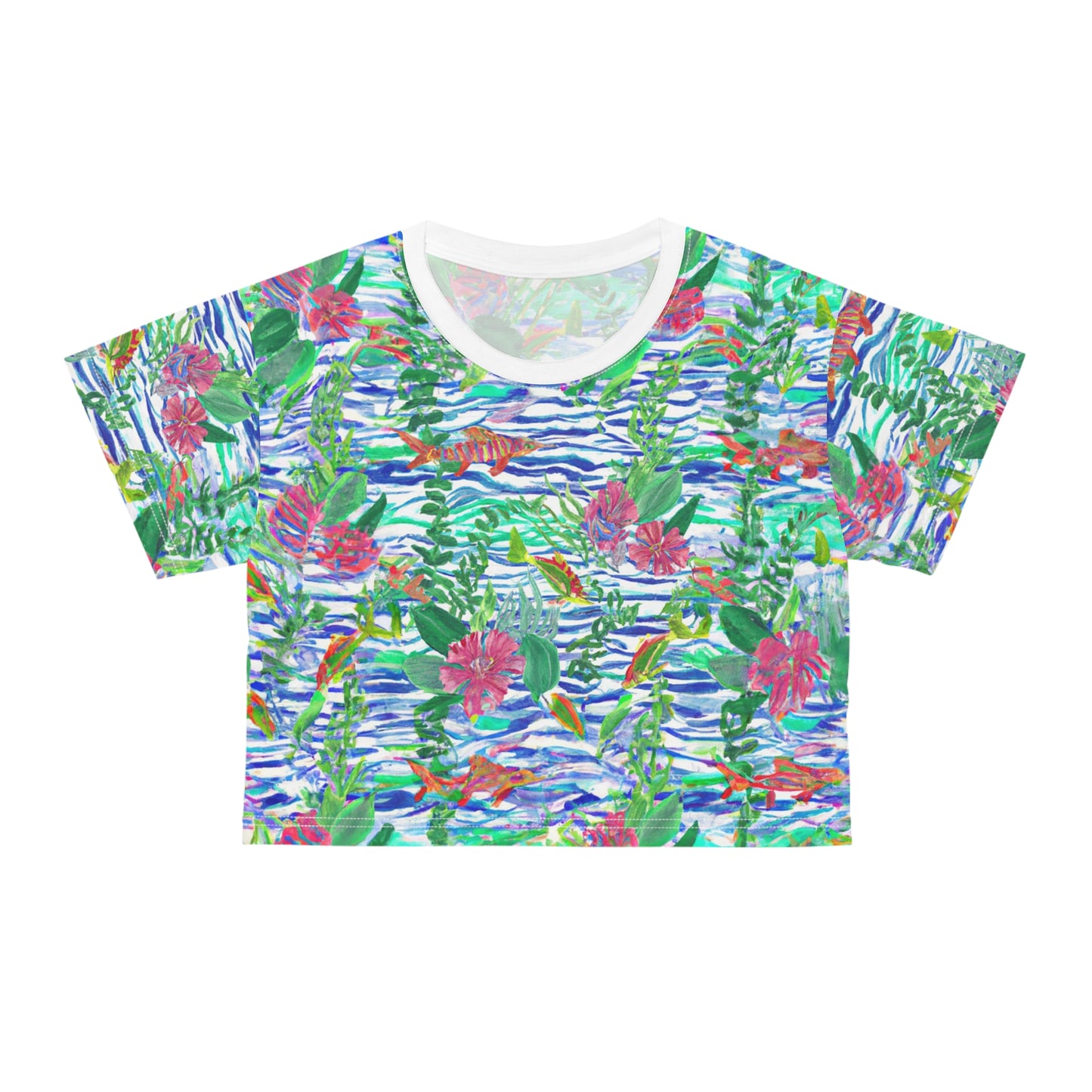 "Islamorada" Crop Tee (AOP)