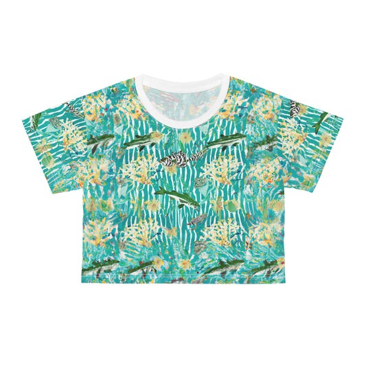 "Tavernier" Crop Tee (AOP)