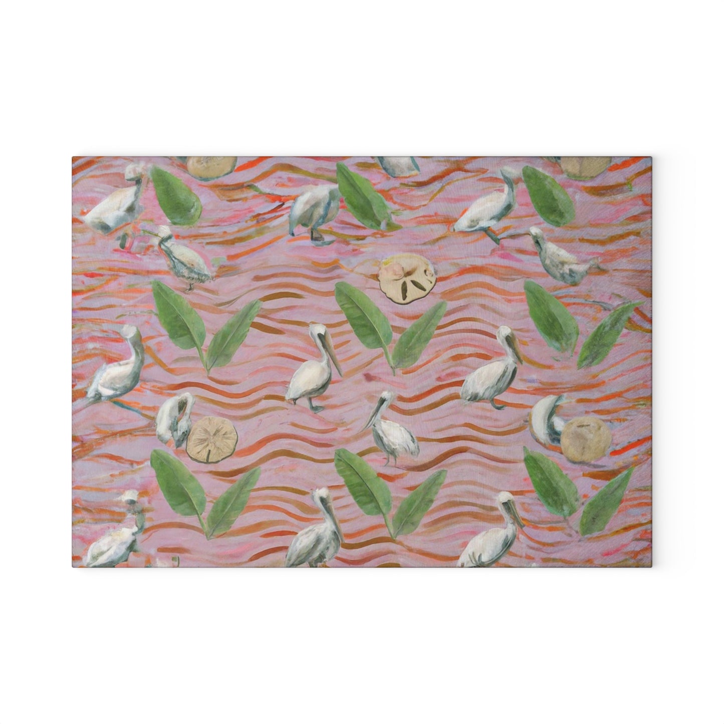"Pelican Retreat" Glass Cutting Board