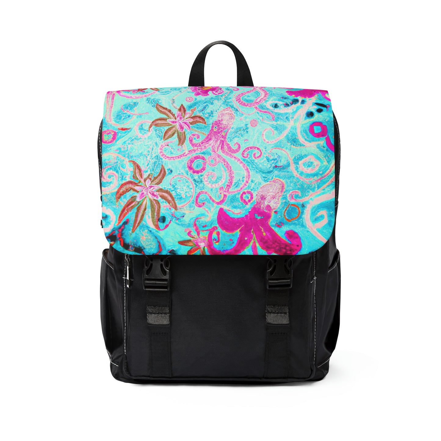 Coral Reef Funhouse Unisex Casual Shoulder Backpack
