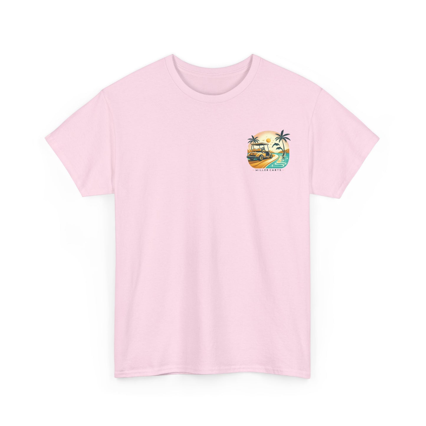 Vintage Feel Miller Carts Tee - Golden Road -  Unisex Heavy Cotton Tee
