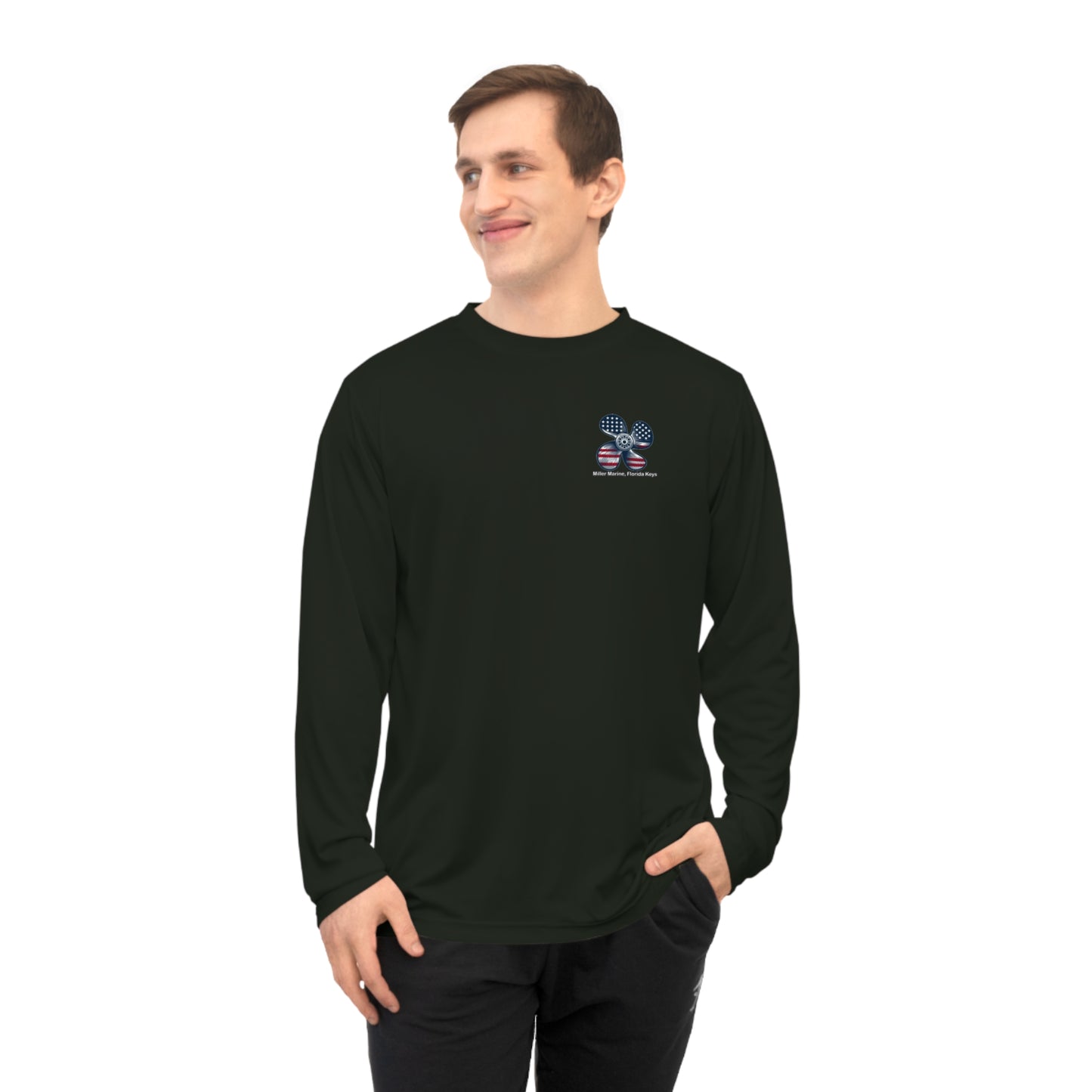 Miller Marine - Red, White & Blue Prop - Unisex Performance Long Sleeve Shirt