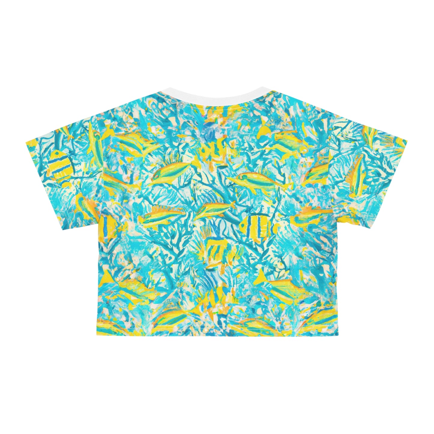 "Mini Aquarium" Crop Tee (AOP)