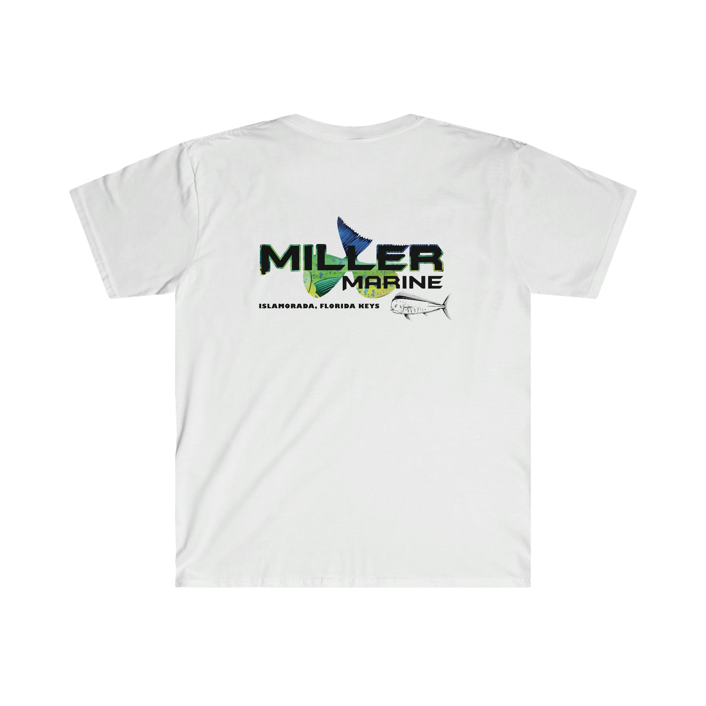 Miller Marine Mahi Mahi Logo- Unisex Softstyle T-Shirt