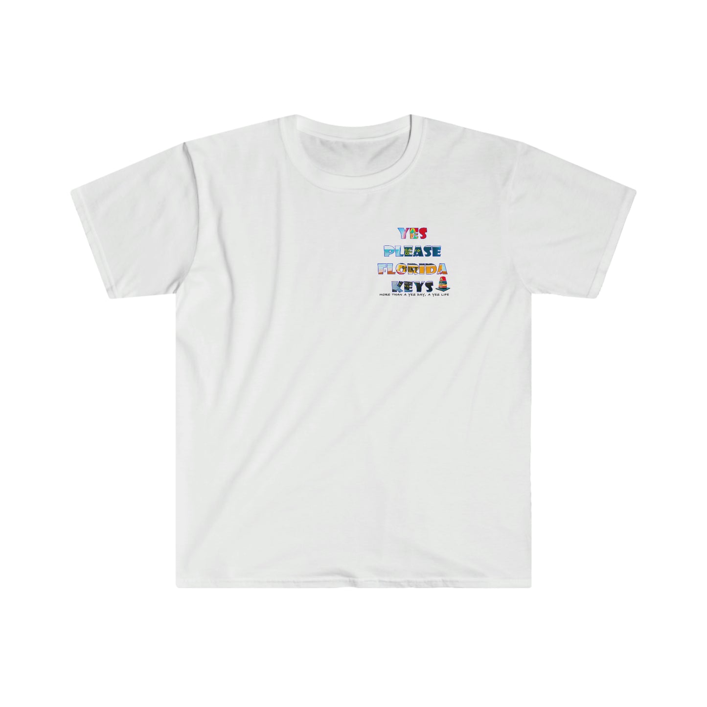 "Yes Please Florida Keys" Southernmost Point T- Unisex Softstyle T-Shirt