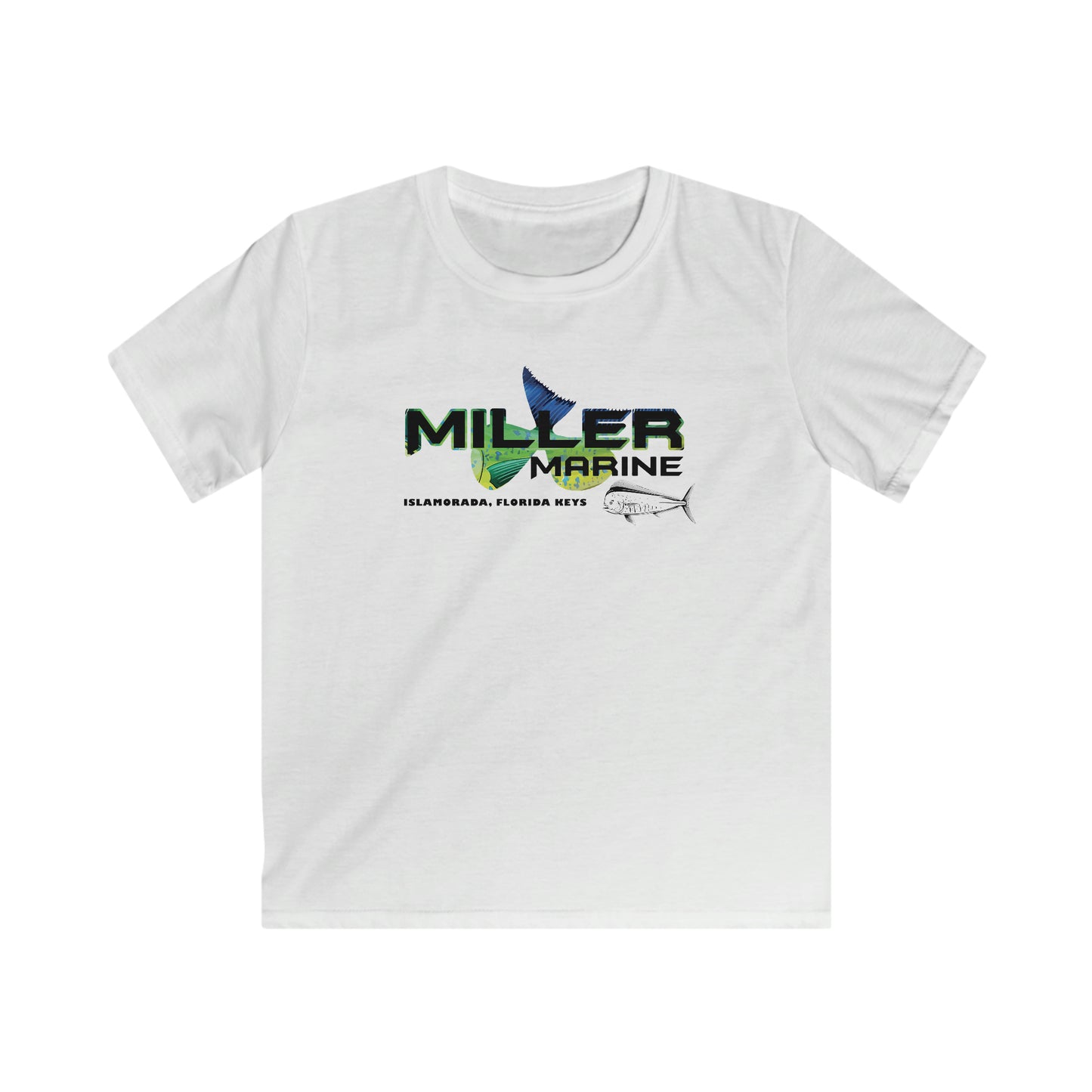 Miller Marine Mahi Mahi Theme Kids Softstyle Tee